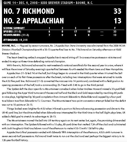 App State vs. Richmond recap